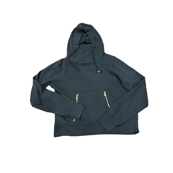 Aviator Nation Charcoal Grey Sweatsuit Set Ninja Hoodie Ombré Bolt Sweatpants - Picture 2 of 11